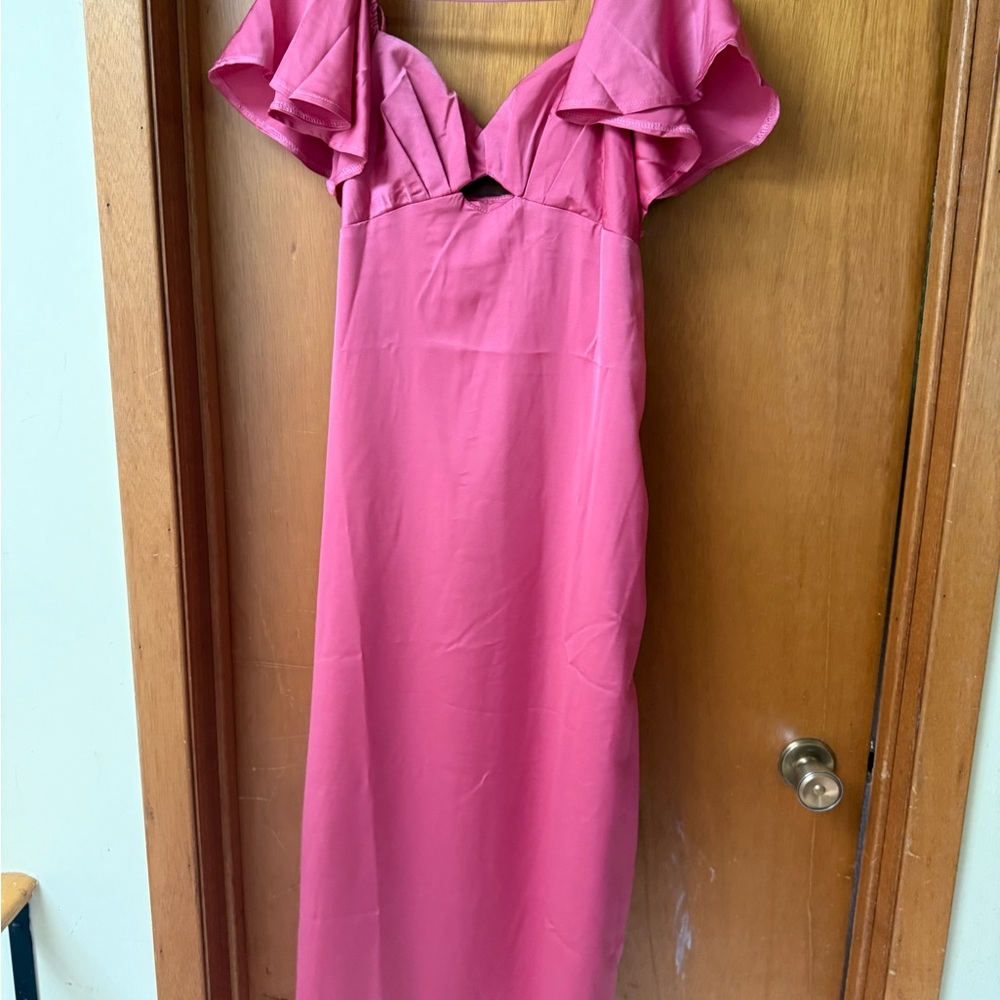Satin rose Women's Dress